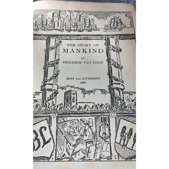 The Story of Mankind by HENDRIK VAN LOON (1922) 1st Edition, Third Printing - Picture 10 of 15